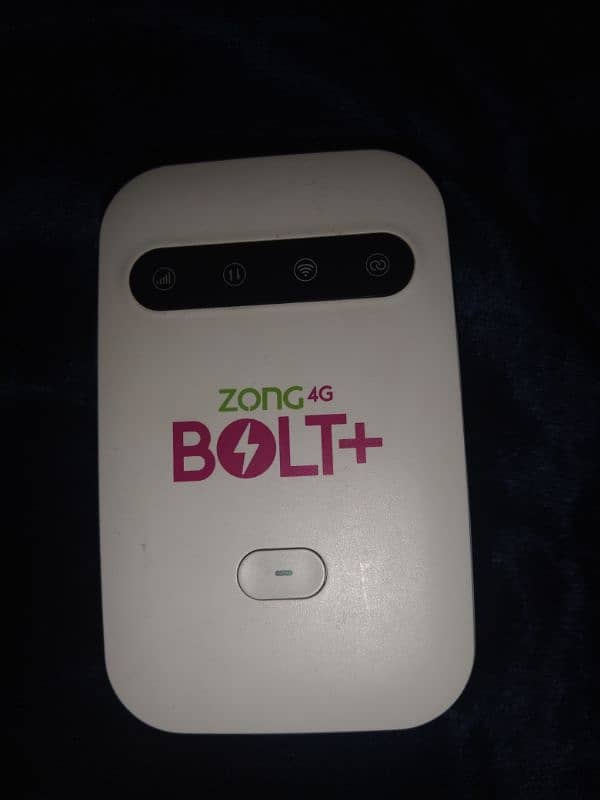 ZONG 4G BOLT PLUS INTERNET DEVICE NEW MODEL 0