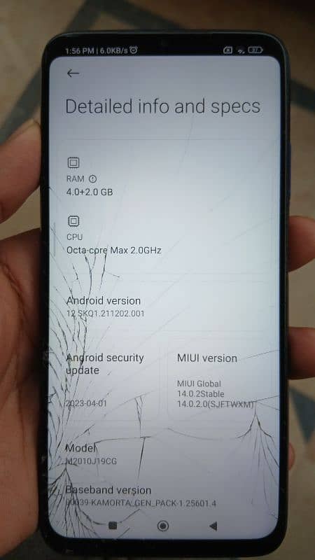 Xiaomi Poco M3 - Screen cracked but working fine 10