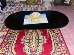 Brown colour wooden and glass table 10/10 condition 03321561552