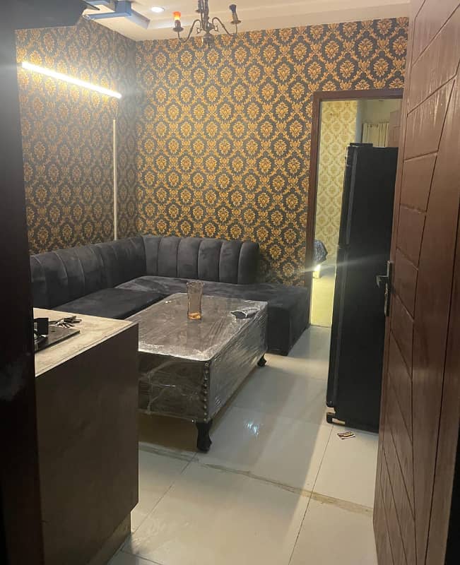 One bed luxury furnished apartment available for rent in gulberg greens islamabad. 5