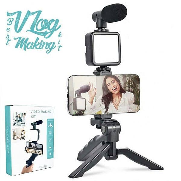 Multi functional tripod stands with microphone and free home delivery 0