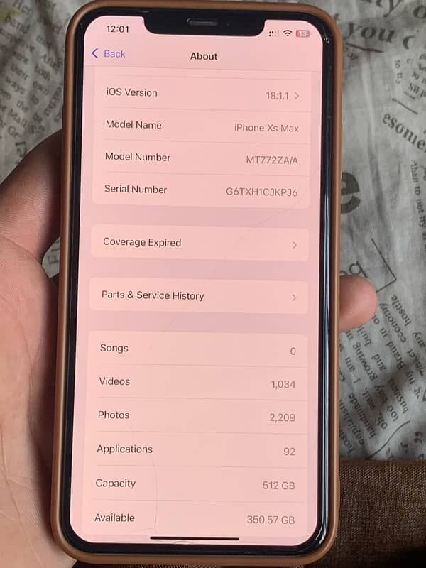 iPhone X S MAX Duel PTA 512GB 9