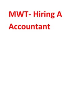 Accountant (Urgent)