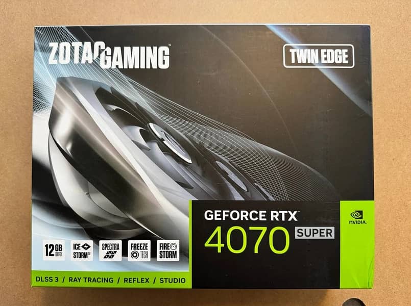 NEW Box ZOTAC Gaming RTX 4070 Twin Edge OC DLSS 3 12GB GDDR6X 192-bit 0