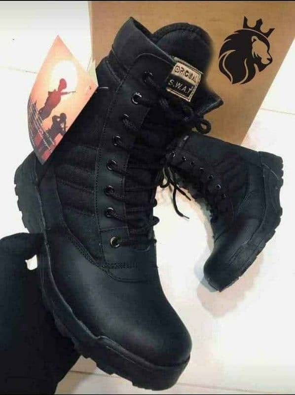 Brand New Black Swat Long Boots Limited Stock 0