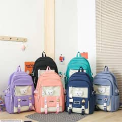 five pieces multipurpose casual backpacks