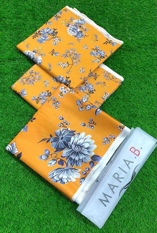 MARIA. B  Printed 3pc Linen Collection 10