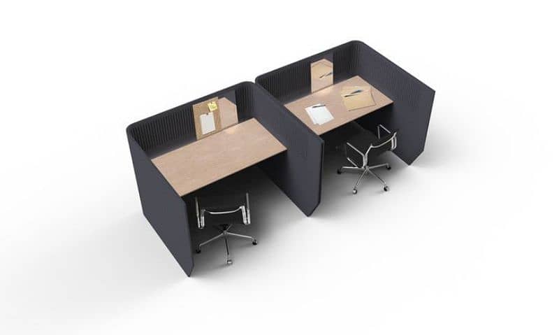 work station) cubical) executive table) meeting table 4