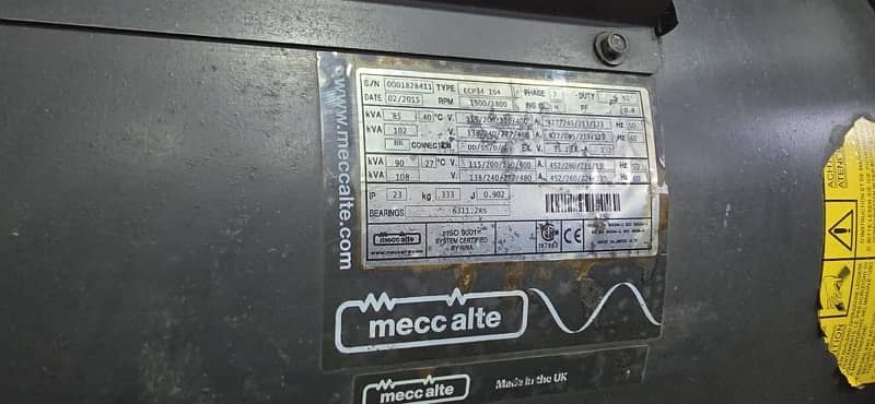 80Kva Original Perkins UK - Meccalte Generator - Self Import! 2