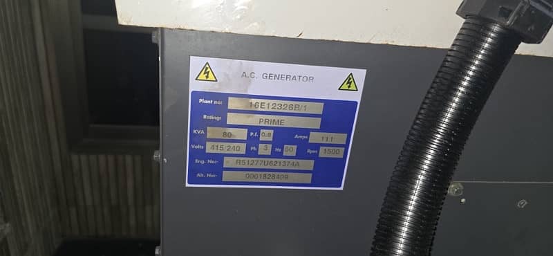 Original Perkins UK Engine - Meccalte Generator - 80Kva - Self Import! 1