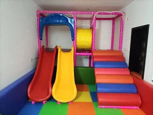 Slide/Swings/jhula/Spring rider/jungle gym/gazebo/bar/wall climbing 18