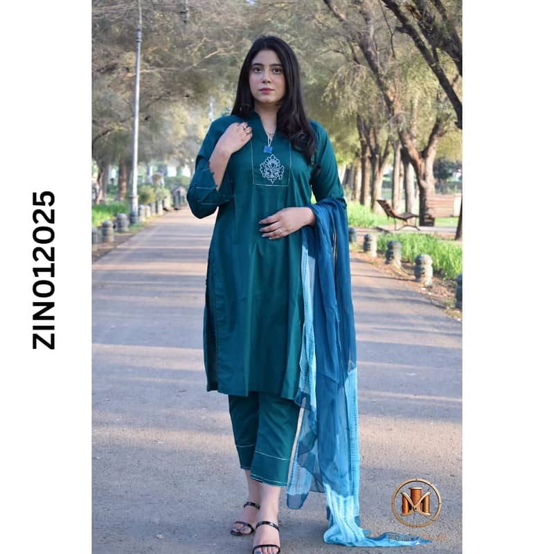 Ladies Lawn Dress | Embroidered Party Wear | Women 3Pcs Suite 0