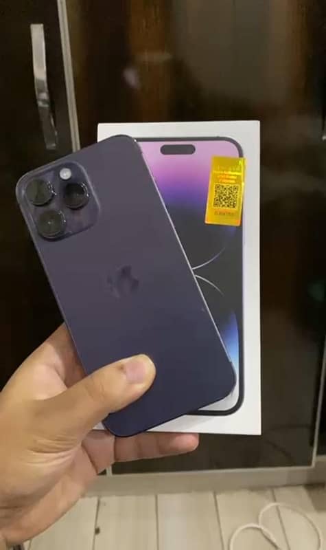 iphone 14 pro max non pta deep purple colour 0