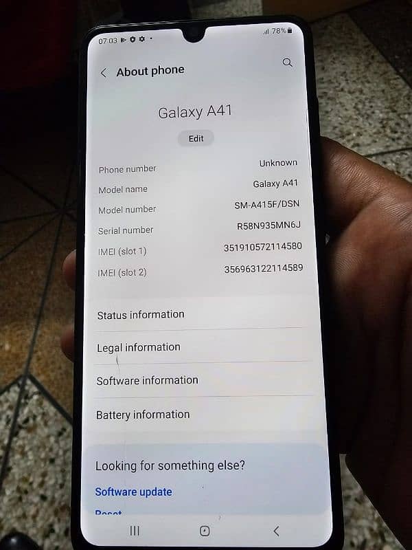 Samsung galaxy A41 4