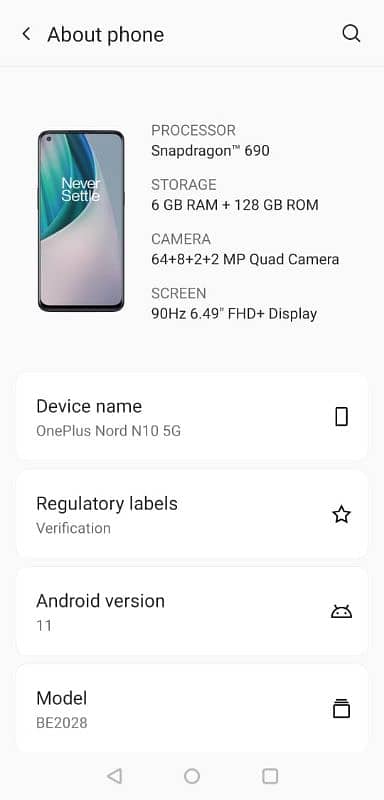 one plus NordN10 5g 0