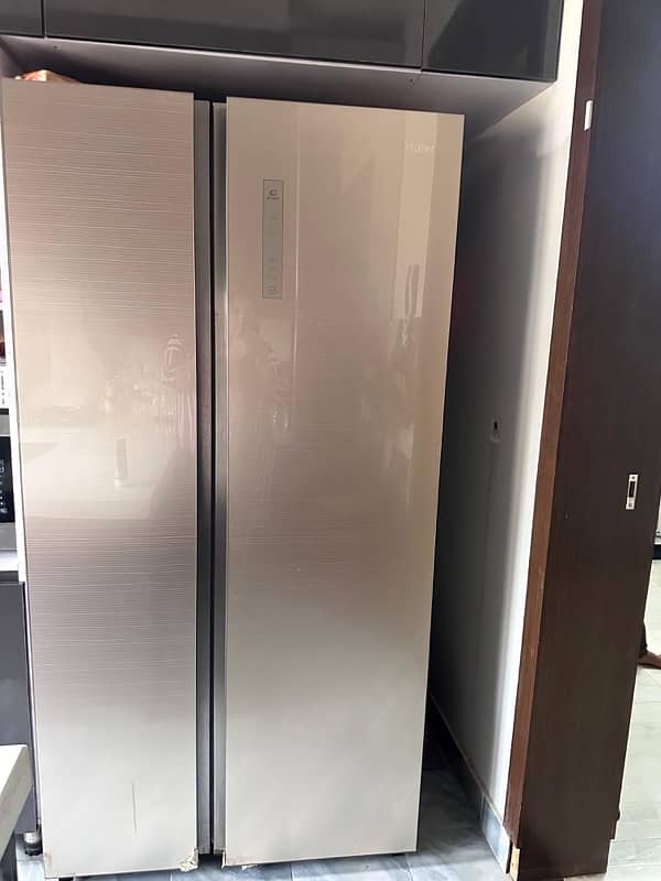 haier double door fridge 2