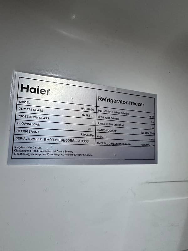 haier double door fridge 3