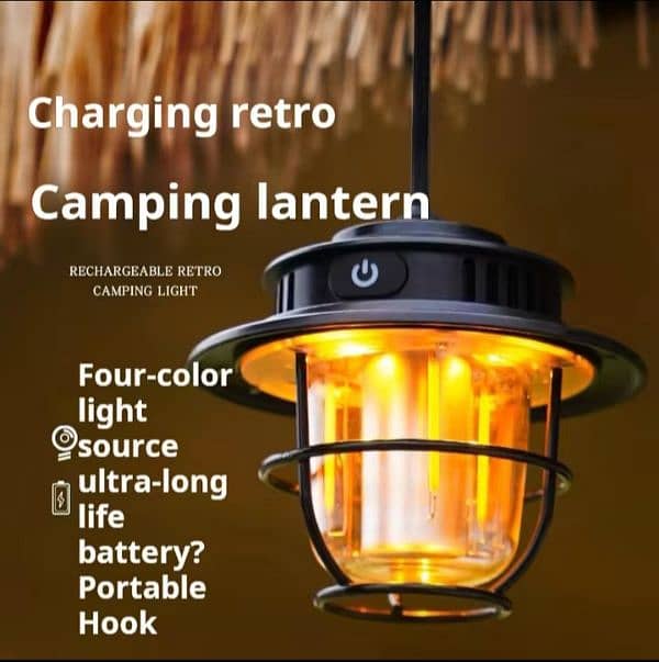 LED camping lamp, outdoor lamp. 0