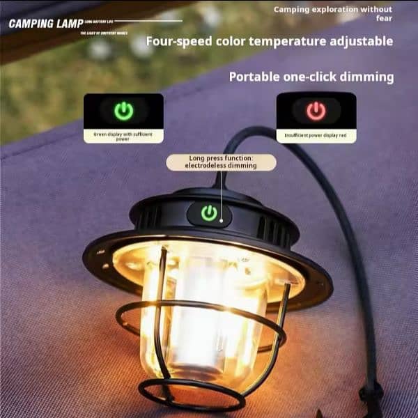 LED camping lamp, outdoor lamp. 2