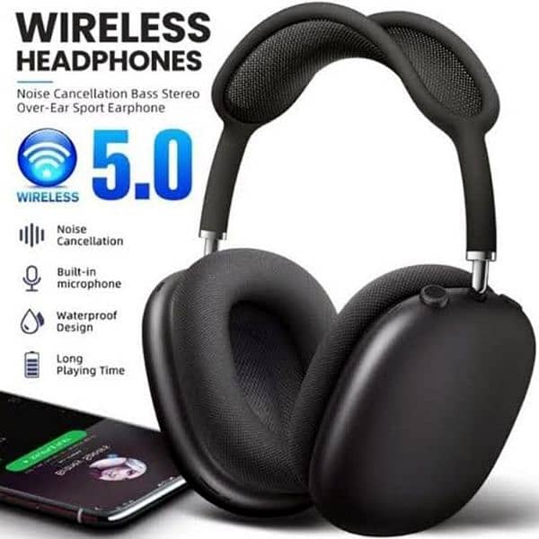 P9 Headphone with Long-Lasting Battery & Fast Charging 1