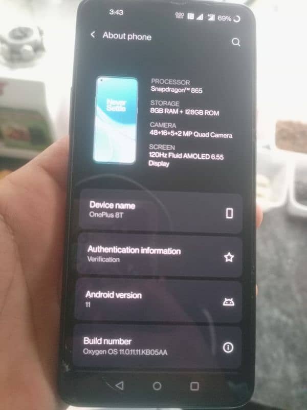 OnePlus 8T 5G Mobile dual Sim 6