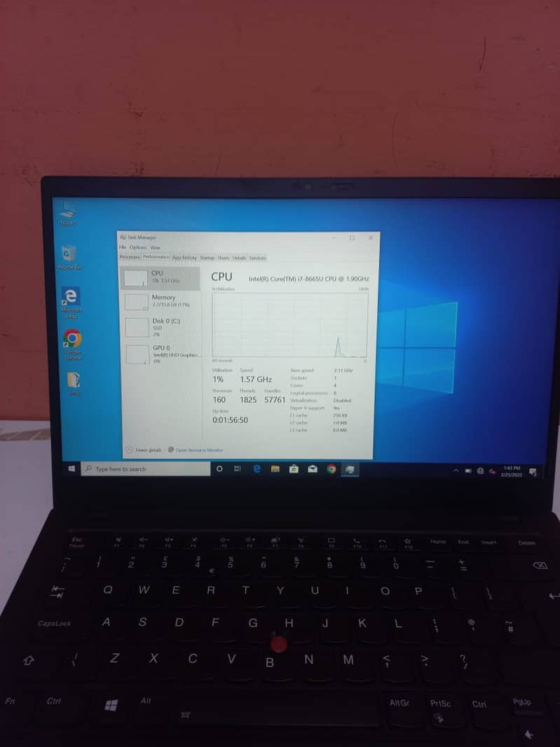 Lenovo Thinkpad X1 Carbon(Gen 7) i7, 8th Gen 16GB RAM 256GB SSD NVme. 4