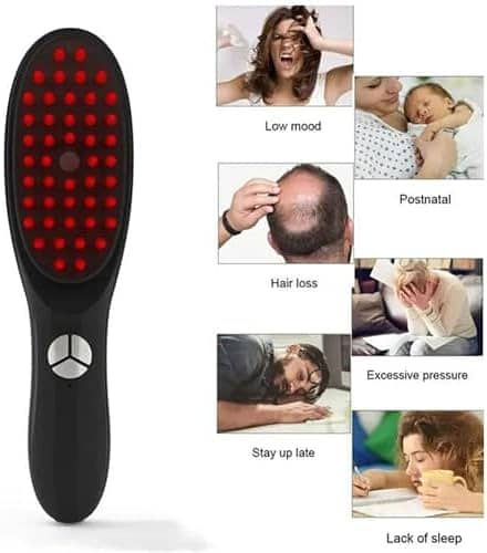 Electric Scalp Massage Comb | Red & Blue Light Therapy | Hair Growth 5