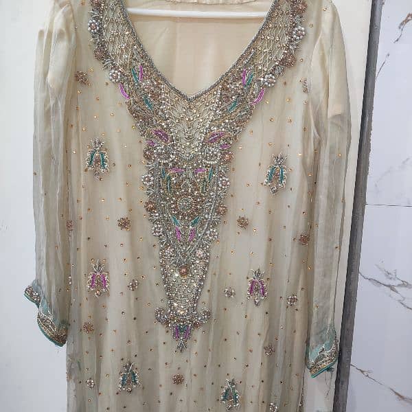 formal chiffon embroidered dress 0