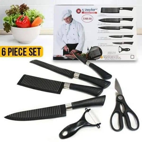 6 pcs Knife set Free Delivery all over Pakistan 4