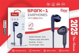 Spark-1 Earphones with (PD) Jack