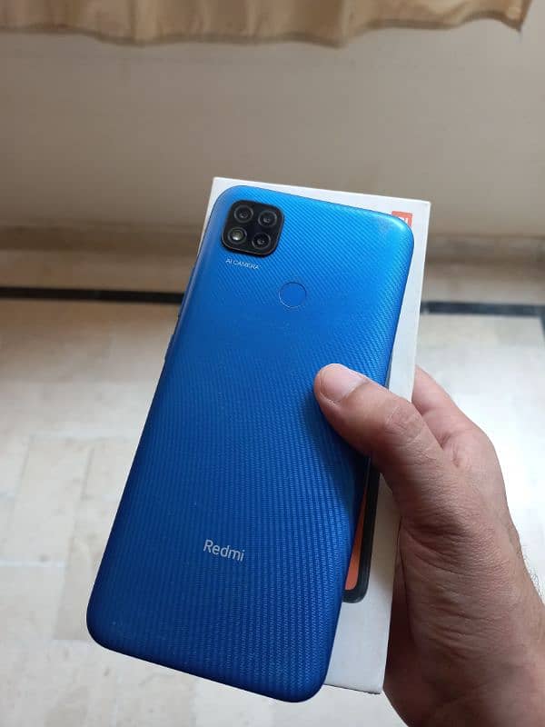 redmi 9c with box mobile phone in good condition 1