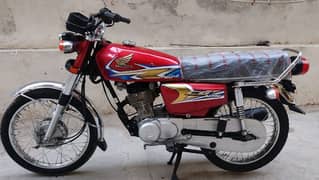 CG honda 125 larkana num 2020 mint conditi