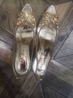 One time used bridal shoes