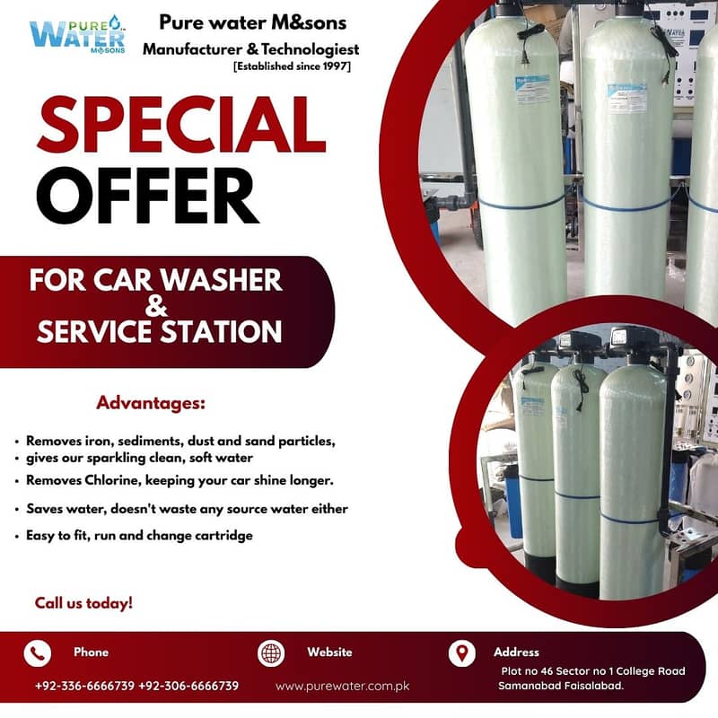 Filtration system for car washer & service station 4