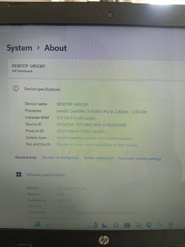 Hp 6th Generation laptop for sale. 3