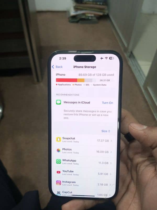 iPhone 15 pro jv 128gb 7