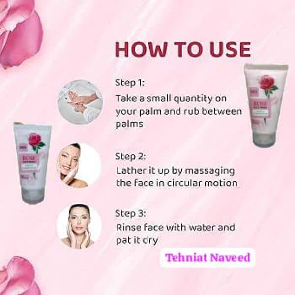 Rose face wash 2