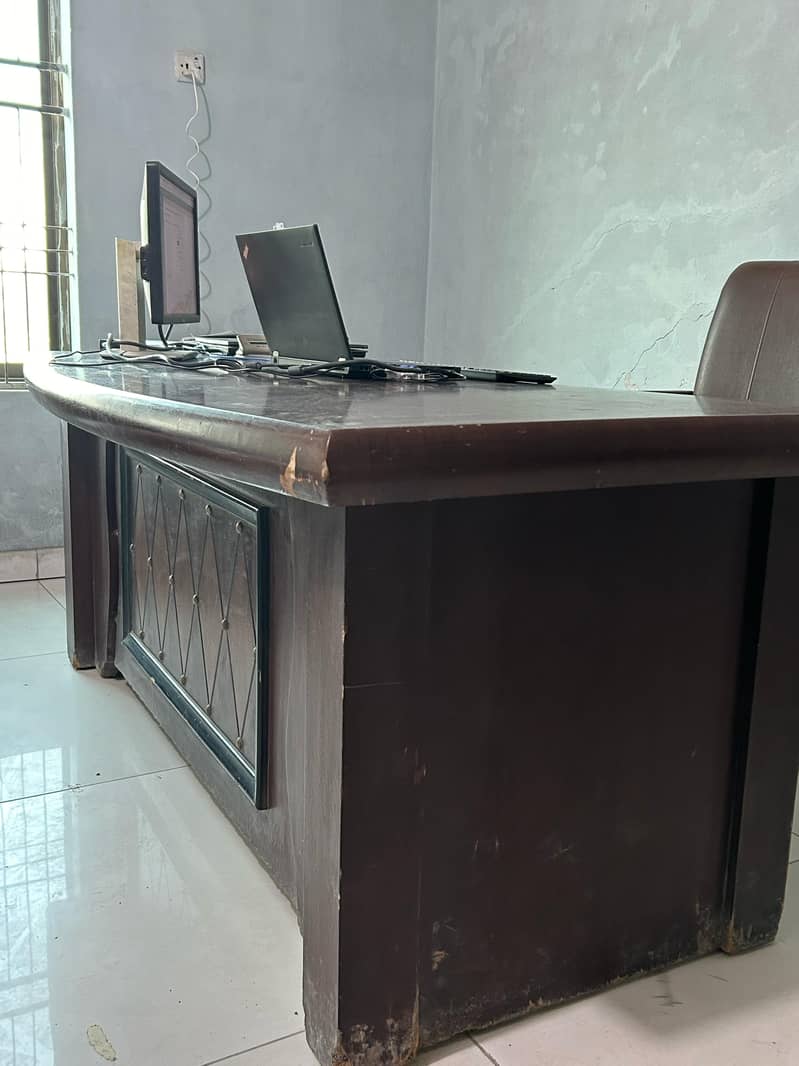 I want to sale my wooden office table. totally wooden work 1