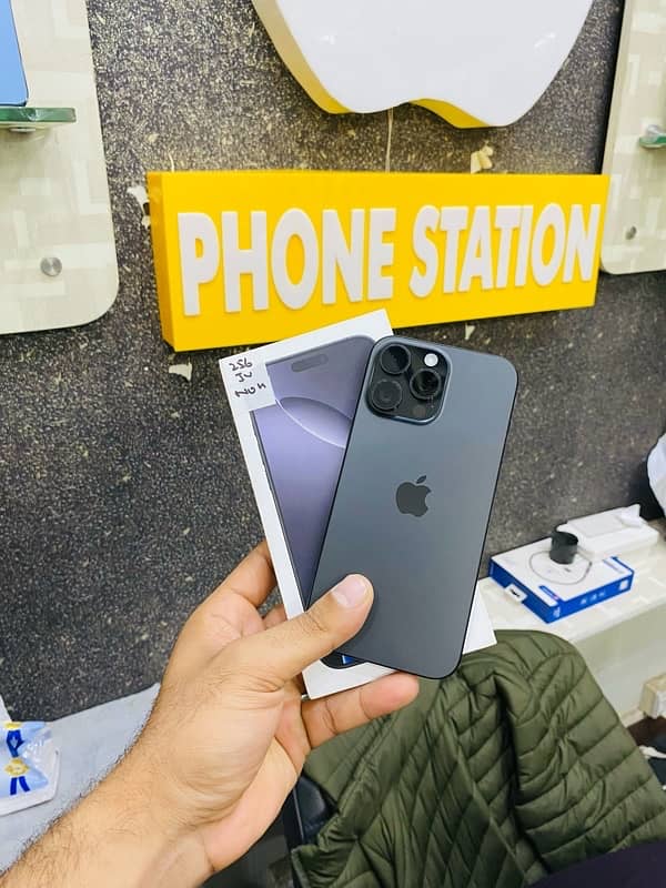 Iphone 16 pro max 256Gb JV Just Box Open 100 health only 2 cycle count 0