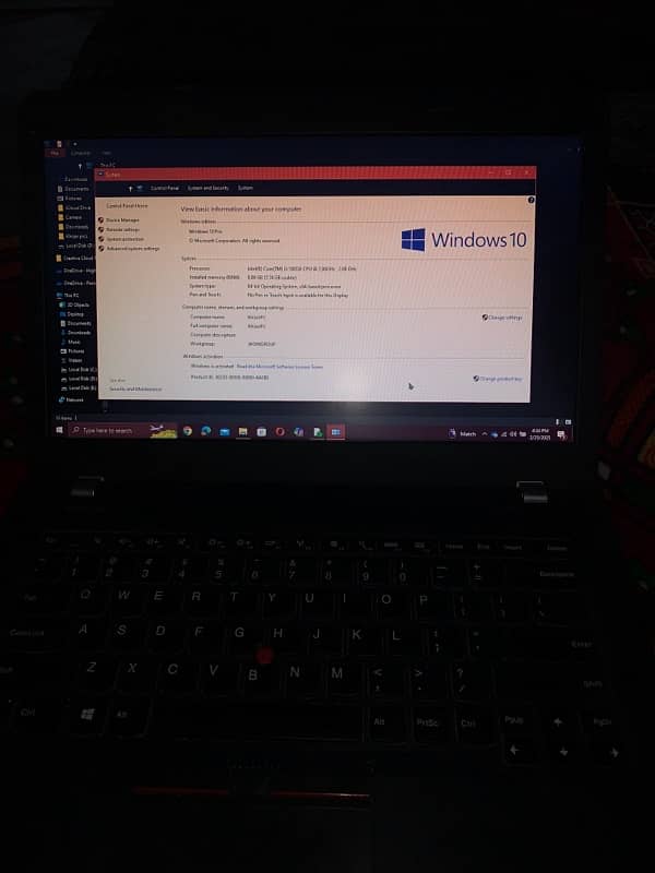 laptop for sale  lenovo thinkpad  8GB ram 512 gbs harddisk 2