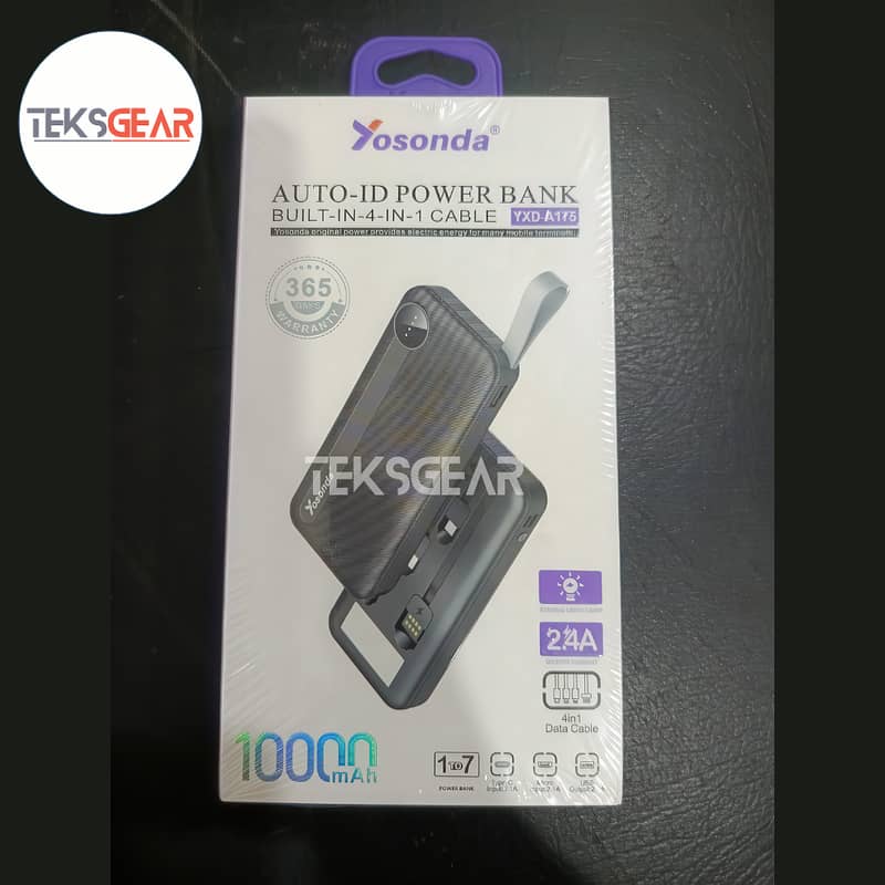  Power Bank 10000mAh | YOSONDA | TYPE C  | Free Cash on Delivery  2