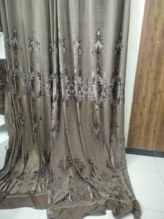 Four curtain pieces