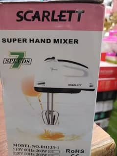 Dh-133 Scarlett Multifunctional 7 Speed Mini Mixer Electric Food Ble