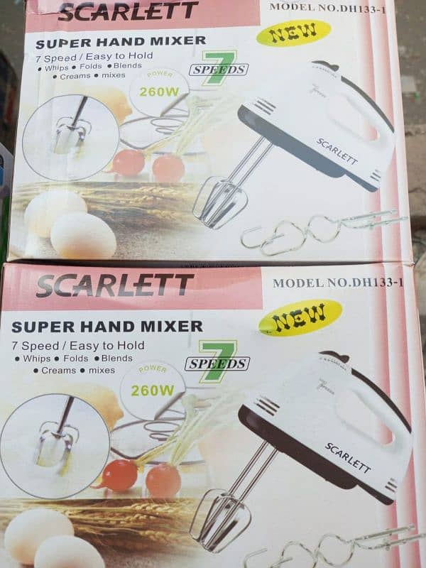 Dh-133 Scarlett Multifunctional 7 Speed Mini Mixer Electric Food Ble 5