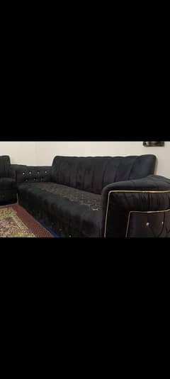 Sofa set black colour modern style