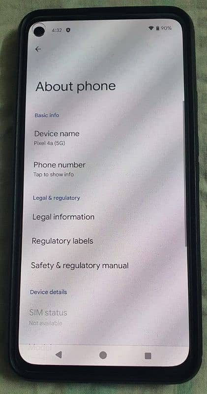 Google pixel 4a 5g Pta official approved 0