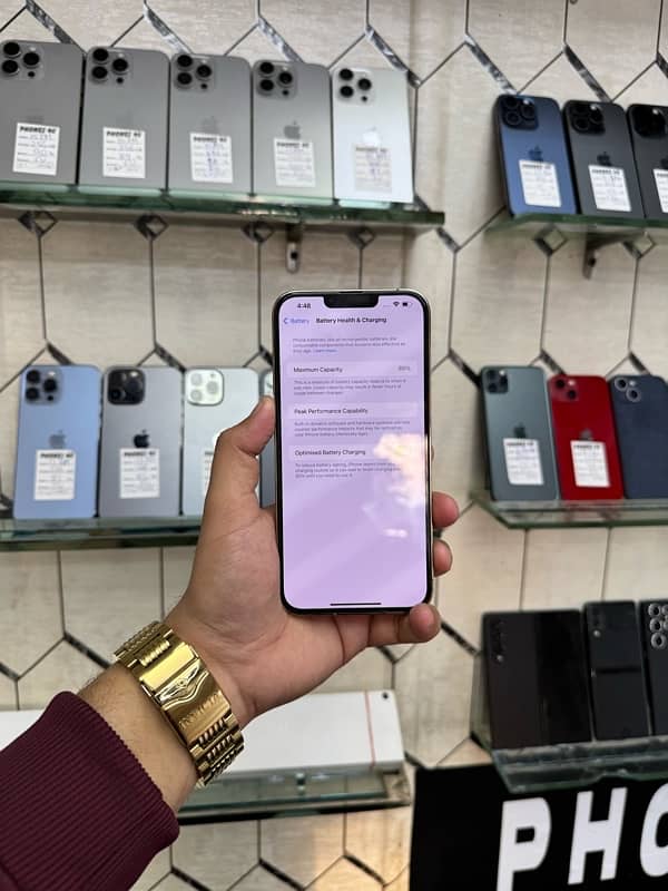 i phone 13 pro max 256gb Factory unlocked Non PTA 4 month sim Time 2