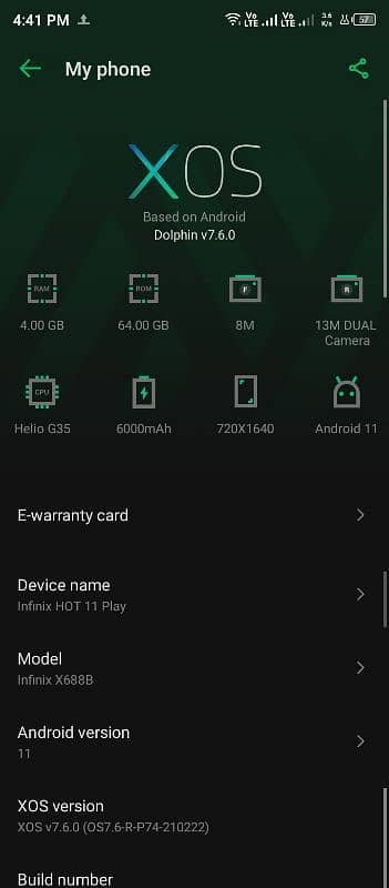 Infinix Hot 11 Play used 5