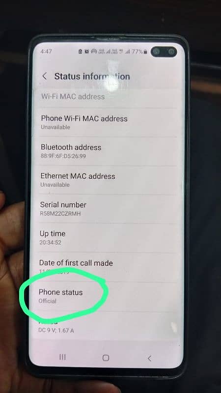 Samsung S10 6 gb 128gb PTA proved 0