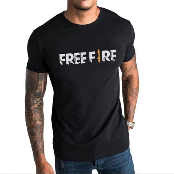 Free fire t shirt and trozar 1